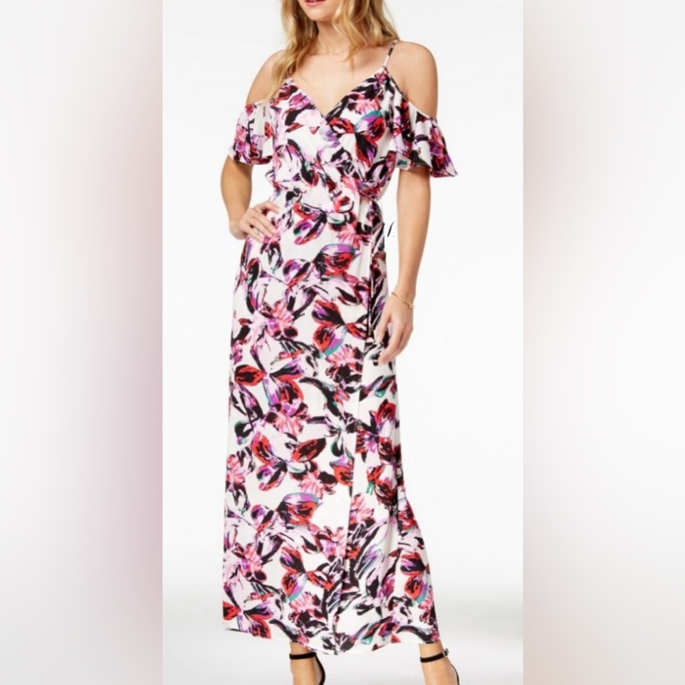 Bar III Wrap Maxi Dress